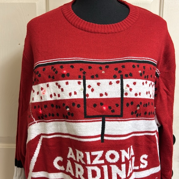 NFL Shop Arizona Cardinals Cardinal Stadium Light Up Sweater Team Appare… - Picture 2 of 11